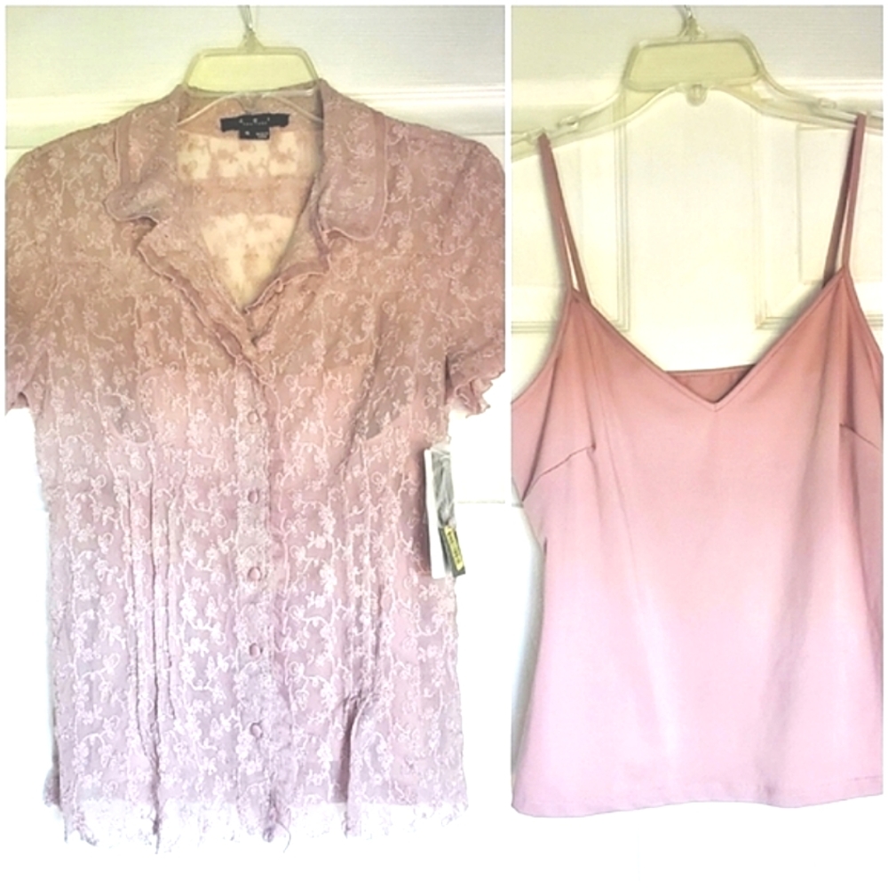 2 Piece ECI New York Lace Top with Cami